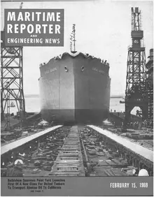 Maritime Reporter cover, February 15, 1969