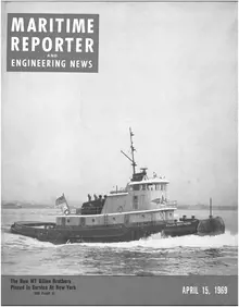 Maritime Reporter cover, April 15, 1969