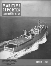 Maritime Reporter cover, October 1970