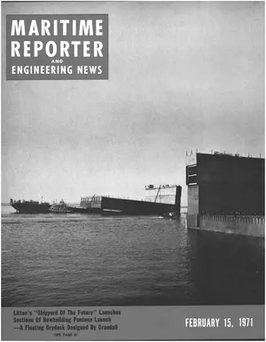 Maritime Reporter cover, February 15, 1971