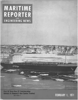 Maritime Reporter cover, February 1971