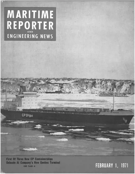 Cover of Maritime Reporter, February 1971
