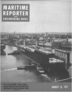 Maritime Reporter cover, August 15, 1971