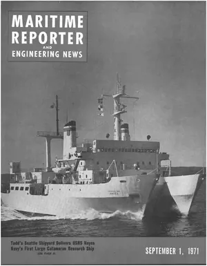 Maritime Reporter cover, September 1971