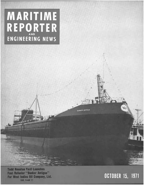 Cover of Maritime Reporter, October 15, 1971
