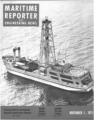 Maritime Reporter cover, November 1971