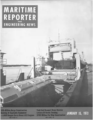 Maritime Reporter cover, January 15, 1973