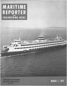 Maritime Reporter cover, March 1973