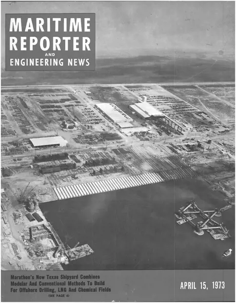 Cover of Maritime Reporter, April 15, 1973