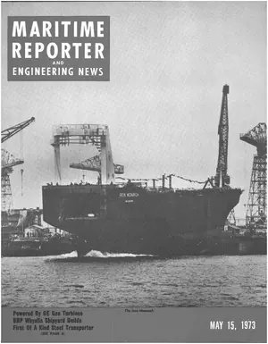 Maritime Reporter cover, May 15, 1973