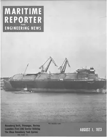 Maritime Reporter cover, August 1973