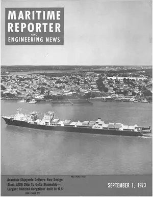 Maritime Reporter cover, September 1973