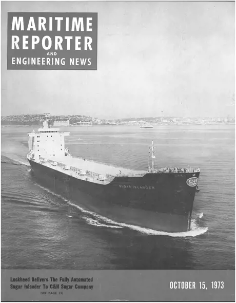 Cover of Maritime Reporter, October 15, 1973