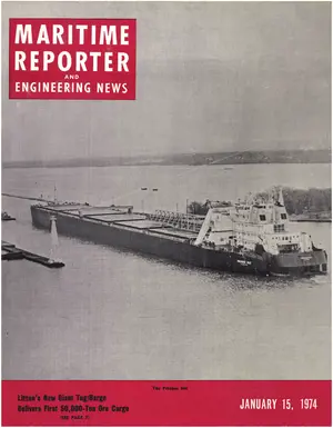Maritime Reporter cover, January 15, 1974