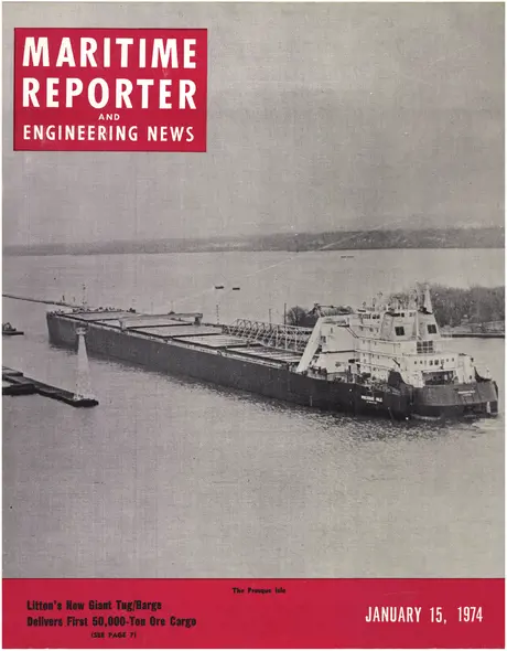 Cover of Maritime Reporter, January 15, 1974