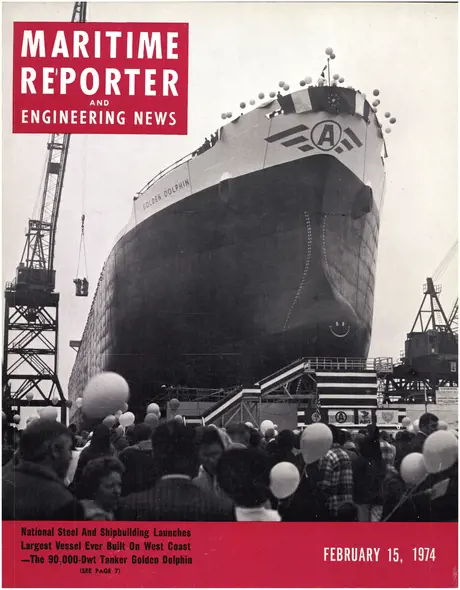 Cover of Maritime Reporter, February 15, 1974
