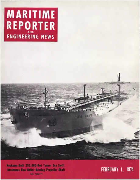 Cover of Maritime Reporter, February 1974