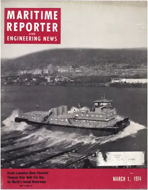 Maritime Reporter cover, March 1974
