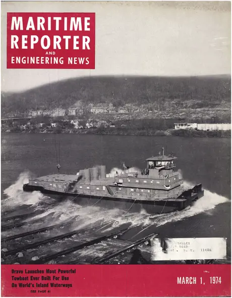 Cover of Maritime Reporter, March 1974
