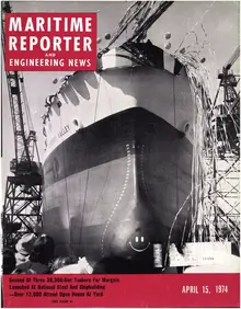 Maritime Reporter cover, April 15, 1974