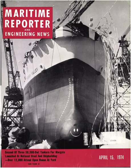 Cover of Maritime Reporter, April 15, 1974