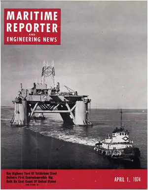 Maritime Reporter cover, April 1974