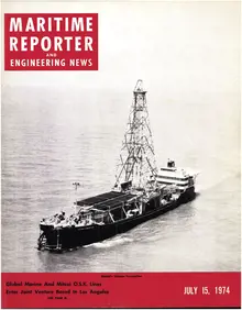 Maritime Reporter cover, July 15, 1974
