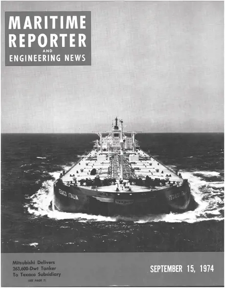Cover of Maritime Reporter, September 15, 1974