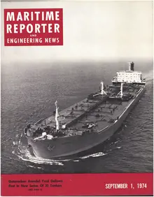Maritime Reporter cover, September 1974