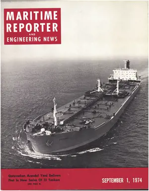 Maritime Reporter cover, September 1974
