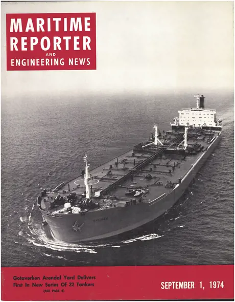 Cover of Maritime Reporter, September 1974