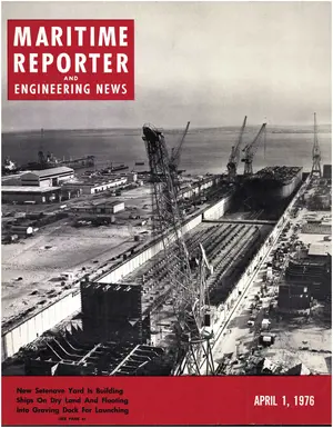 Maritime Reporter cover, April 1976