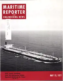 Maritime Reporter cover, May 15, 1977