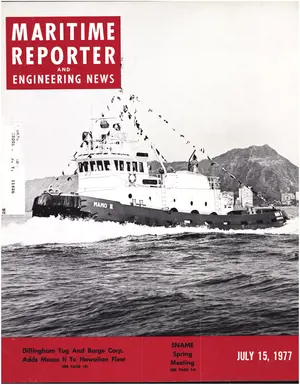 Maritime Reporter cover, July 15, 1977