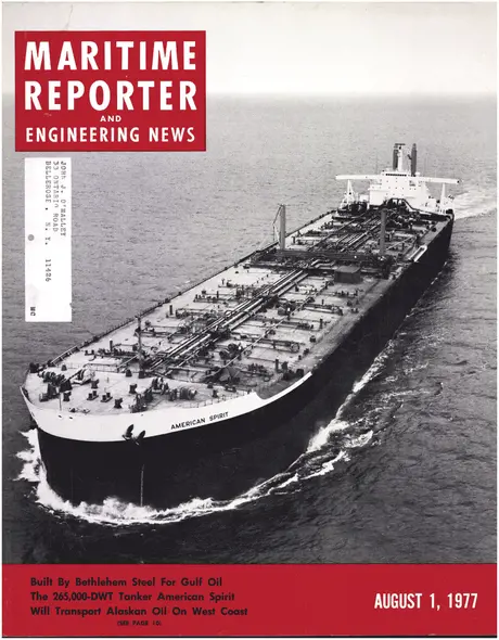 Cover of Maritime Reporter, August 1977