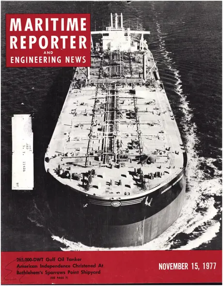 Cover of Maritime Reporter, November 15, 1977