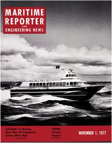 Maritime Reporter cover, November 1977