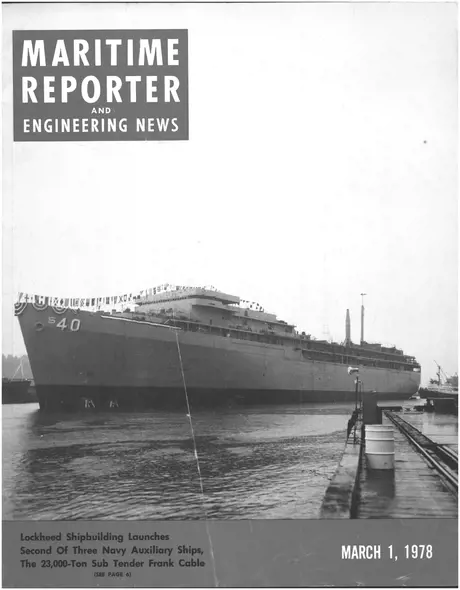 Cover of Maritime Reporter, March 1978