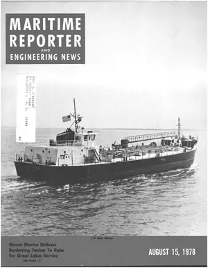 Maritime Reporter cover, August 15, 1978