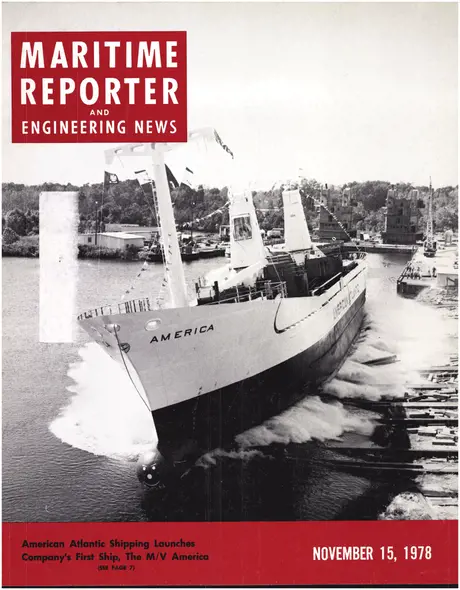 Cover of Maritime Reporter, November 15, 1978