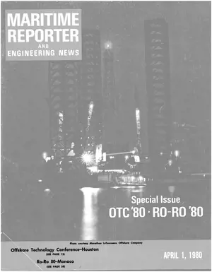 Maritime Reporter cover, April 1980