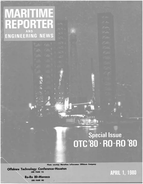 Cover of Maritime Reporter, April 1980