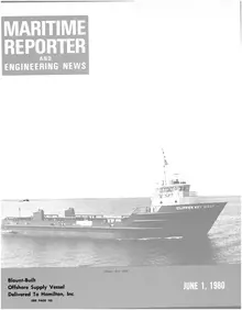 Maritime Reporter cover, June 1980