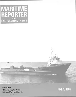 Maritime Reporter cover, June 1980