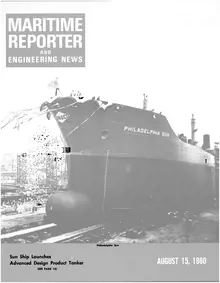 Maritime Reporter cover, August 15, 1980