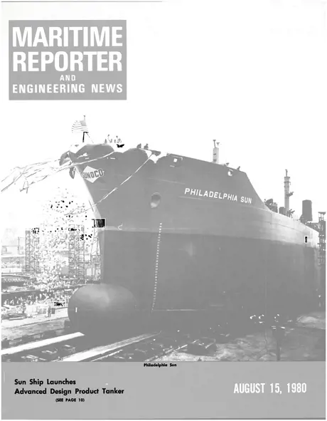 Cover of Maritime Reporter, August 15, 1980