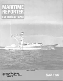 Maritime Reporter cover, August 1980