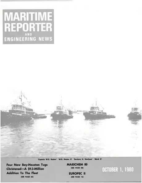Cover of Maritime Reporter, October 1980