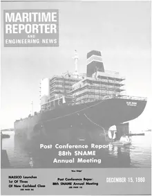 Maritime Reporter cover, December 15, 1980