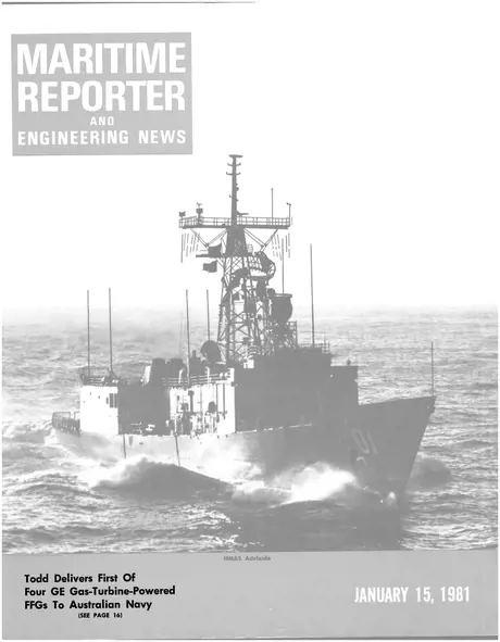 Cover of Maritime Reporter, January 15, 1981
